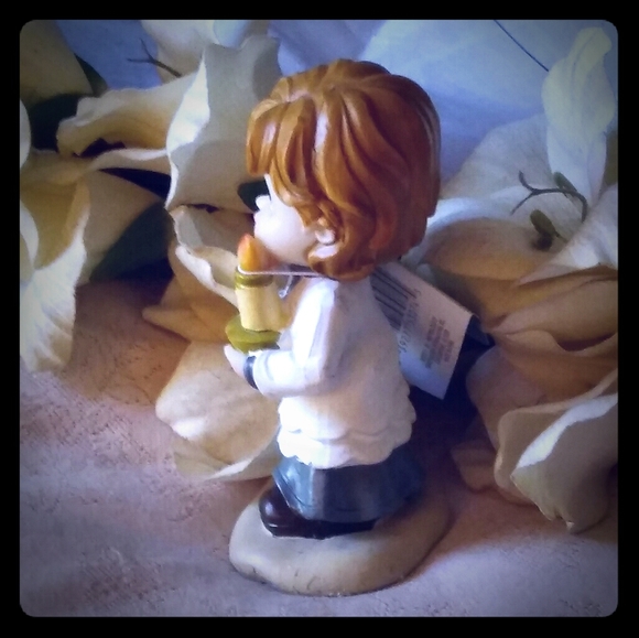 Vintage Tender Times Boy w/Candle Figurine - Picture 3 of 8